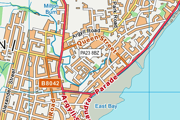 PA23 8BZ map - OS VectorMap District (Ordnance Survey) PA23 8BZ map - OS VectorMap District (Ordnance Survey)
