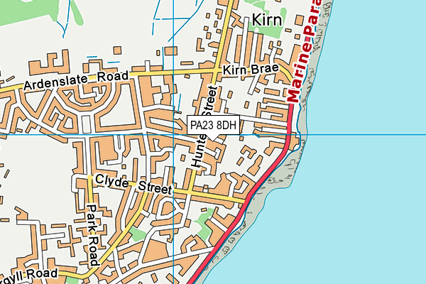 PA23 8DH map - OS VectorMap District (Ordnance Survey) PA23 8DH map - OS VectorMap District (Ordnance Survey)