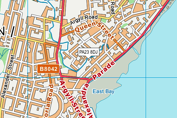 PA23 8DJ map - OS VectorMap District (Ordnance Survey) PA23 8DJ map - OS VectorMap District (Ordnance Survey)
