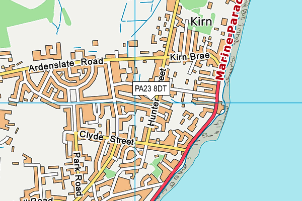PA23 8DT map - OS VectorMap District (Ordnance Survey) PA23 8DT map - OS VectorMap District (Ordnance Survey)