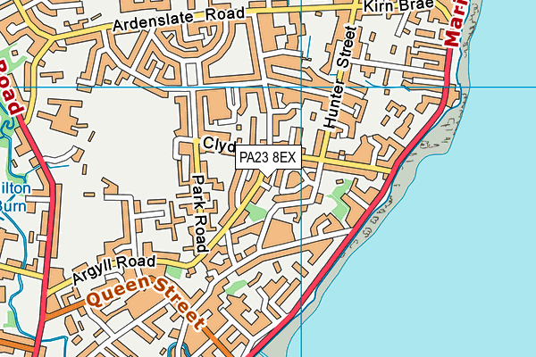PA23 8EX map - OS VectorMap District (Ordnance Survey) PA23 8EX map - OS VectorMap District (Ordnance Survey)