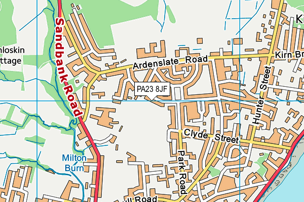 PA23 8JF map - OS VectorMap District (Ordnance Survey) PA23 8JF map - OS VectorMap District (Ordnance Survey)