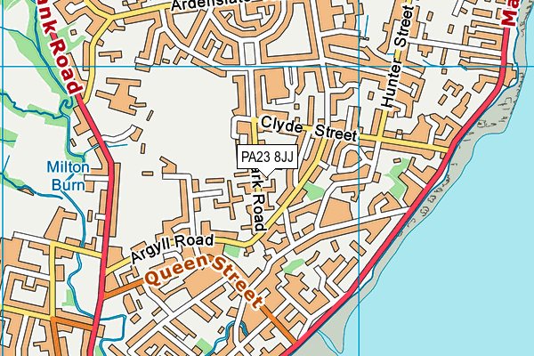 PA23 8JJ map - OS VectorMap District (Ordnance Survey) PA23 8JJ map - OS VectorMap District (Ordnance Survey)