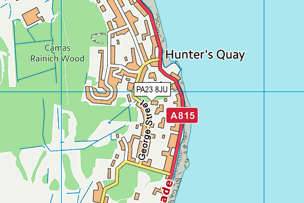PA23 8JU map - OS VectorMap District (Ordnance Survey)