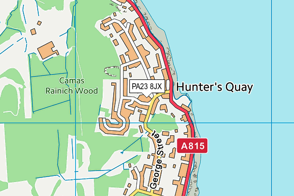 PA23 8JX map - OS VectorMap District (Ordnance Survey) PA23 8JX map - OS VectorMap District (Ordnance Survey)