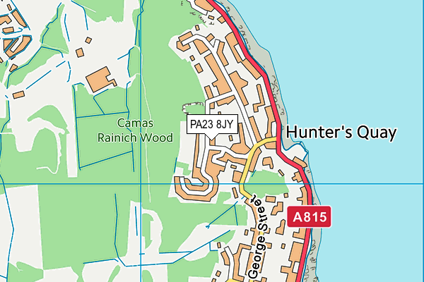 PA23 8JY map - OS VectorMap District (Ordnance Survey)