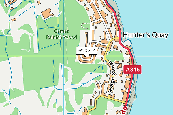 PA23 8JZ map - OS VectorMap District (Ordnance Survey) PA23 8JZ map - OS VectorMap District (Ordnance Survey)