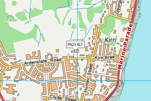 PA23 8LT map - OS VectorMap District (Ordnance Survey) PA23 8LT map - OS VectorMap District (Ordnance Survey)