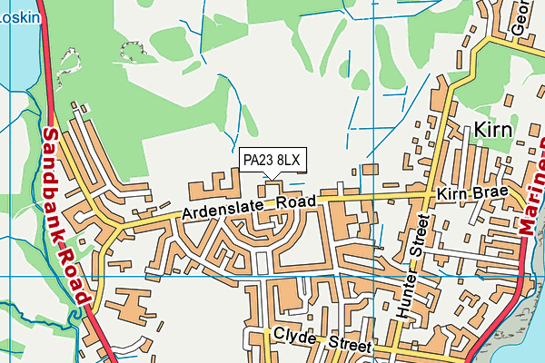 PA23 8LX map - OS VectorMap District (Ordnance Survey) PA23 8LX map - OS VectorMap District (Ordnance Survey)