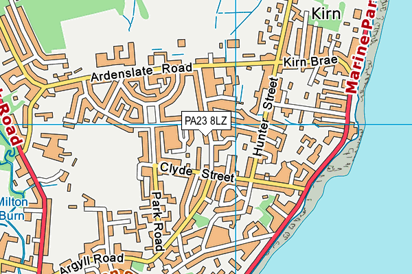 PA23 8LZ map - OS VectorMap District (Ordnance Survey) PA23 8LZ map - OS VectorMap District (Ordnance Survey)