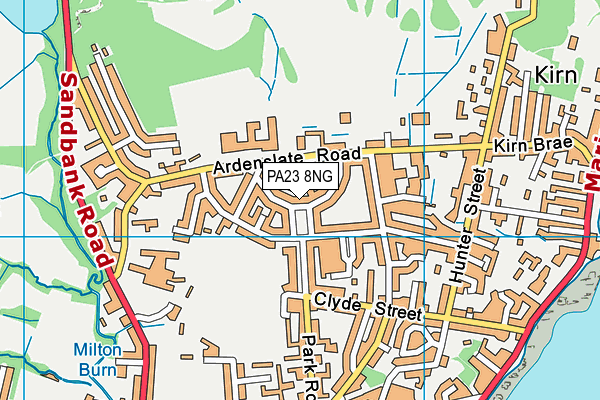 PA23 8NG map - OS VectorMap District (Ordnance Survey) PA23 8NG map - OS VectorMap District (Ordnance Survey)