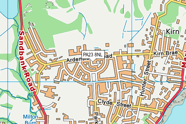 PA23 8NL map - OS VectorMap District (Ordnance Survey)