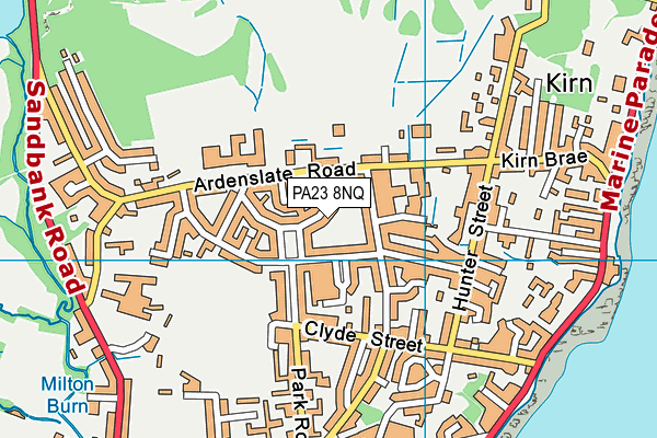 PA23 8NQ map - OS VectorMap District (Ordnance Survey)