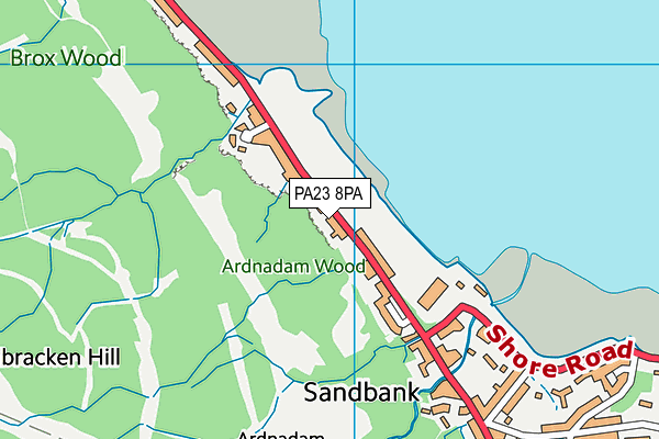 PA23 8PA map - OS VectorMap District (Ordnance Survey) PA23 8PA map - OS VectorMap District (Ordnance Survey)