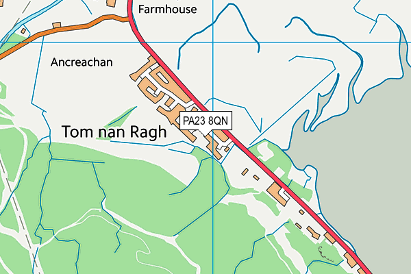 PA23 8QN map - OS VectorMap District (Ordnance Survey)