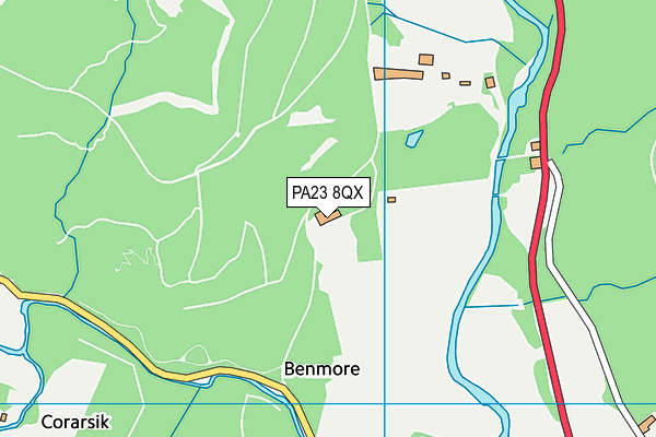 PA23 8QX map - OS VectorMap District (Ordnance Survey) PA23 8QX map - OS VectorMap District (Ordnance Survey)