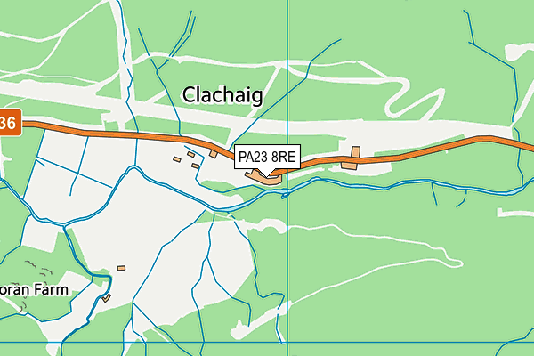 PA23 8RE map - OS VectorMap District (Ordnance Survey) PA23 8RE map - OS VectorMap District (Ordnance Survey)