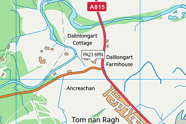 PA23 8RN map - OS VectorMap District (Ordnance Survey)