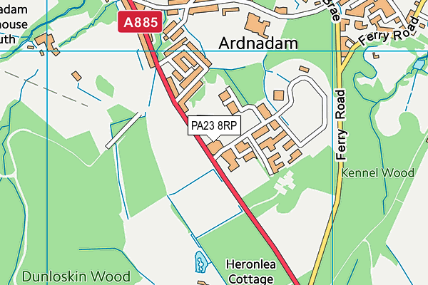 PA23 8RP map - OS VectorMap District (Ordnance Survey) PA23 8RP map - OS VectorMap District (Ordnance Survey)