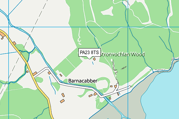 PA23 8TS map - OS VectorMap District (Ordnance Survey) PA23 8TS map - OS VectorMap District (Ordnance Survey)