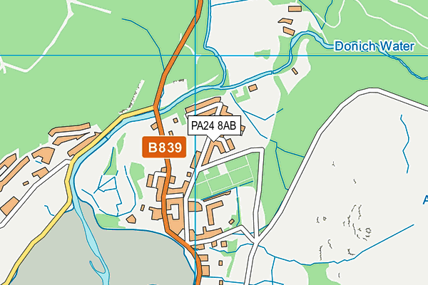 PA24 8AB map - OS VectorMap District (Ordnance Survey) PA24 8AB map - OS VectorMap District (Ordnance Survey)