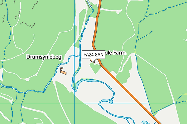 PA24 8AN map - OS VectorMap District (Ordnance Survey)