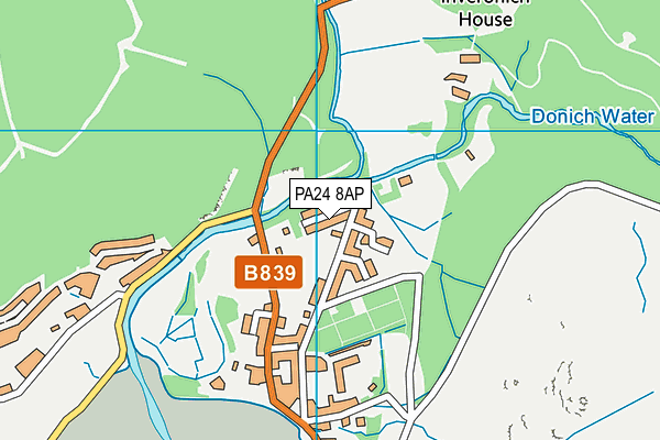 PA24 8AP map - OS VectorMap District (Ordnance Survey) PA24 8AP map - OS VectorMap District (Ordnance Survey)