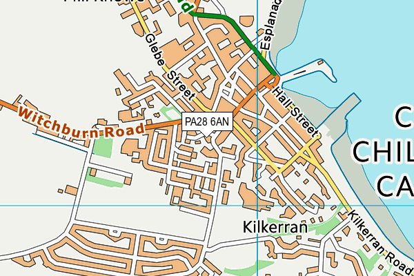 PA28 6AN map - OS VectorMap District (Ordnance Survey)