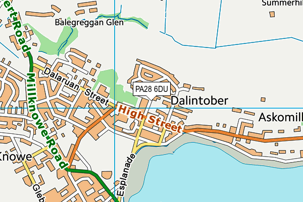 PA28 6DU map - OS VectorMap District (Ordnance Survey)