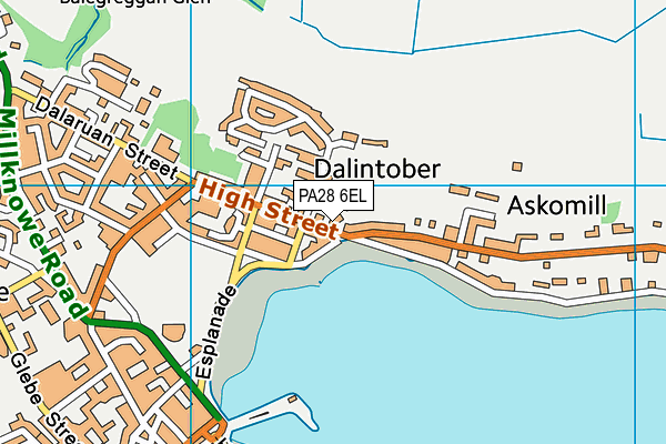 PA28 6EL map - OS VectorMap District (Ordnance Survey) PA28 6EL map - OS VectorMap District (Ordnance Survey)