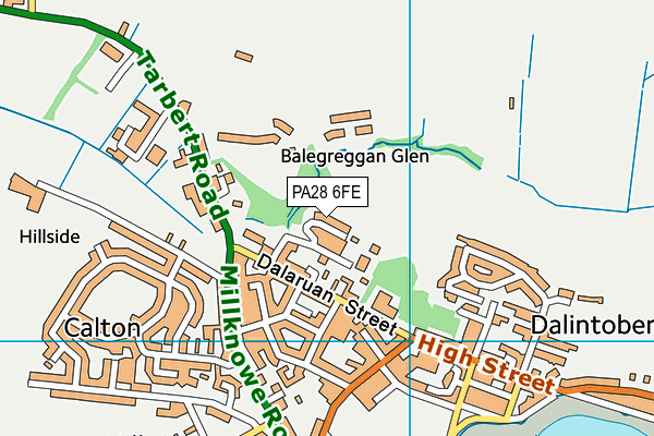 PA28 6FE map - OS VectorMap District (Ordnance Survey) PA28 6FE map - OS VectorMap District (Ordnance Survey)
