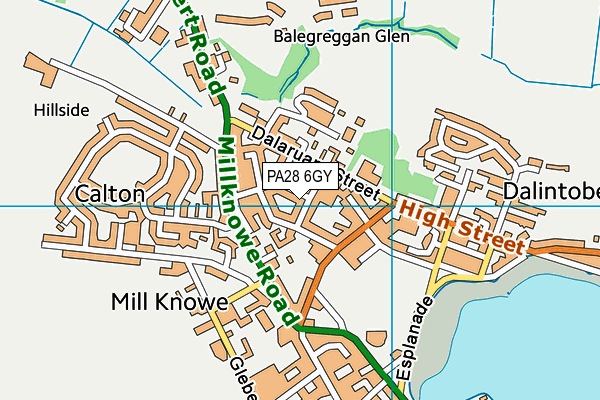 PA28 6GY map - OS VectorMap District (Ordnance Survey) PA28 6GY map - OS VectorMap District (Ordnance Survey)