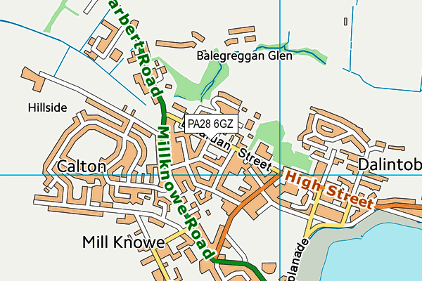 PA28 6GZ map - OS VectorMap District (Ordnance Survey)