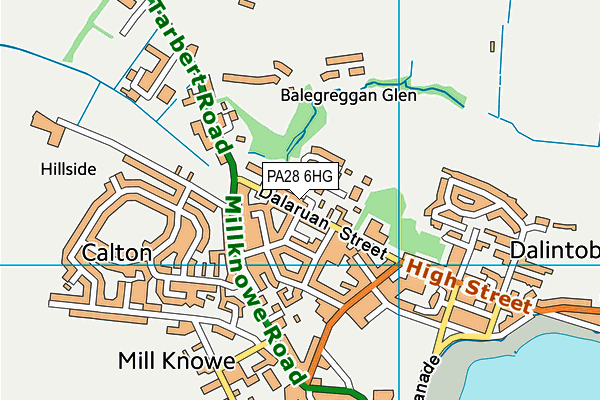 PA28 6HG map - OS VectorMap District (Ordnance Survey)