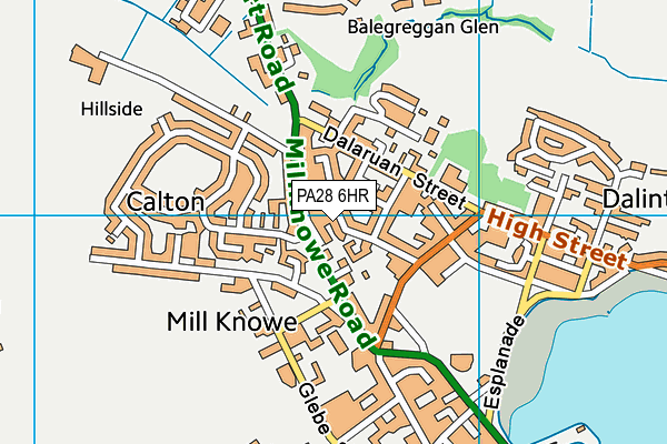 PA28 6HR map - OS VectorMap District (Ordnance Survey)