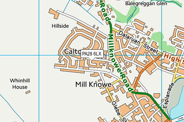 PA28 6LX map - OS VectorMap District (Ordnance Survey)