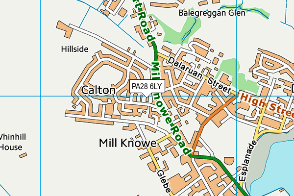 PA28 6LY map - OS VectorMap District (Ordnance Survey)