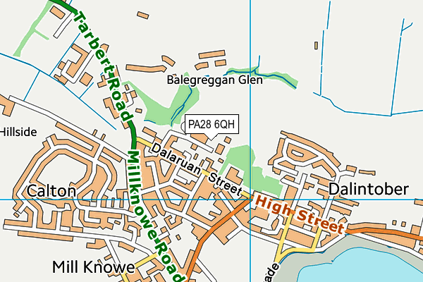 PA28 6QH map - OS VectorMap District (Ordnance Survey)