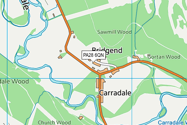 PA28 6QN map - OS VectorMap District (Ordnance Survey)