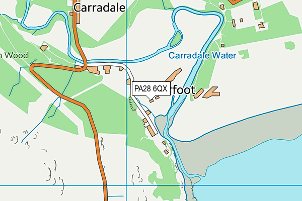 PA28 6QX map - OS VectorMap District (Ordnance Survey)