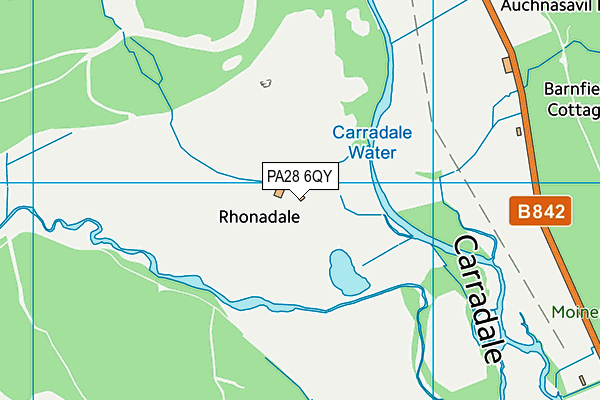 PA28 6QY map - OS VectorMap District (Ordnance Survey)