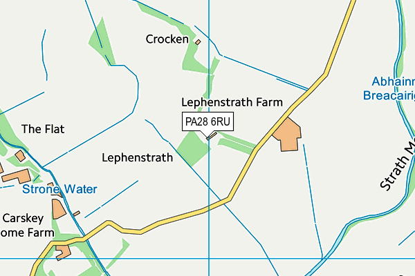 PA28 6RU map - OS VectorMap District (Ordnance Survey)
