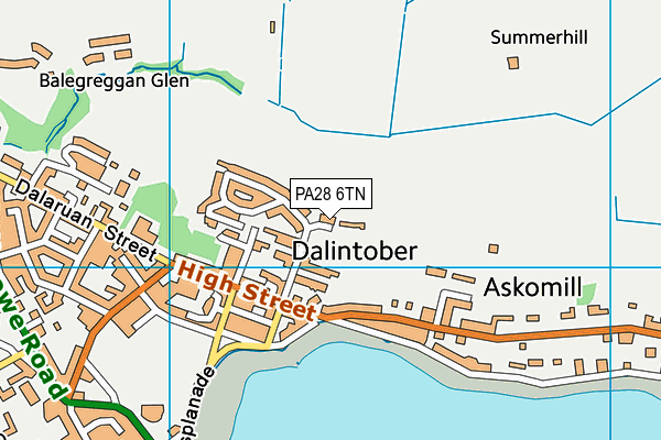 PA28 6TN map - OS VectorMap District (Ordnance Survey) PA28 6TN map - OS VectorMap District (Ordnance Survey)