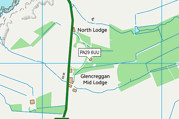 PA29 6UU map - OS VectorMap District (Ordnance Survey)