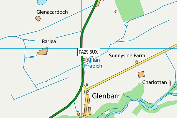 PA29 6UX map - OS VectorMap District (Ordnance Survey) PA29 6UX map - OS VectorMap District (Ordnance Survey)