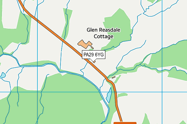 PA29 6YG map - OS VectorMap District (Ordnance Survey)