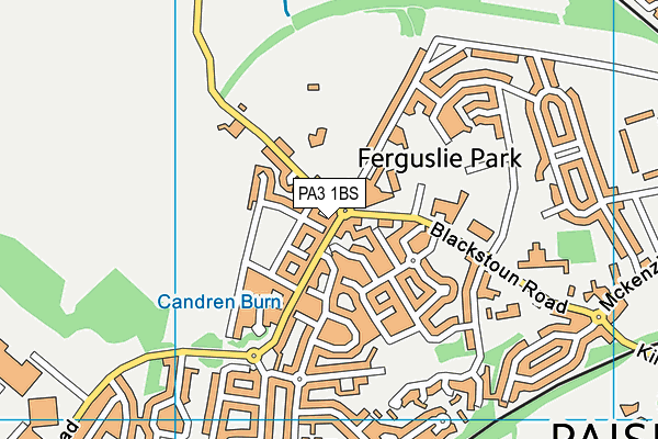 PA3 1BS map - OS VectorMap District (Ordnance Survey) PA3 1BS map - OS VectorMap District (Ordnance Survey)
