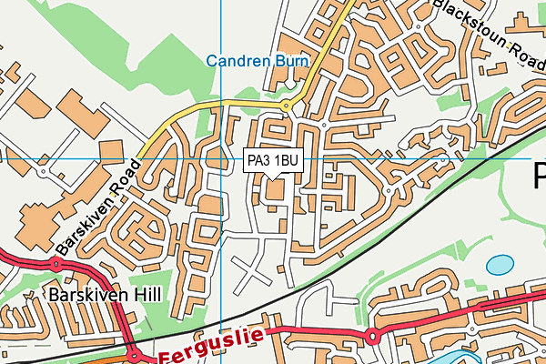 PA3 1BU map - OS VectorMap District (Ordnance Survey) PA3 1BU map - OS VectorMap District (Ordnance Survey)