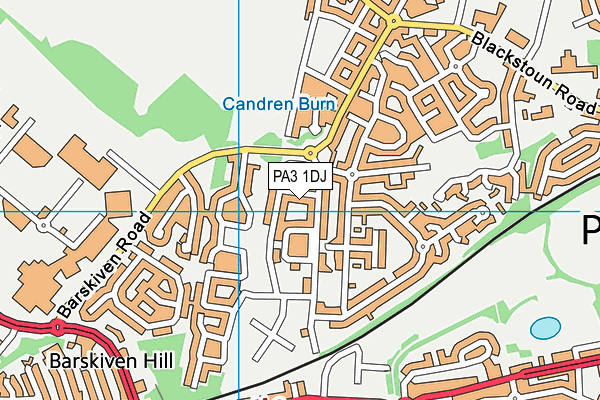PA3 1DJ map - OS VectorMap District (Ordnance Survey) PA3 1DJ map - OS VectorMap District (Ordnance Survey)