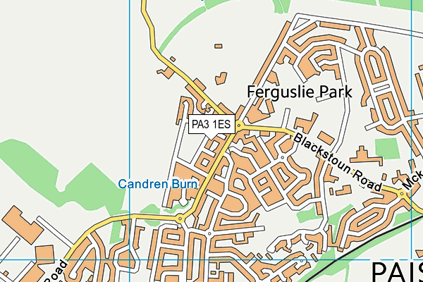 PA3 1ES map - OS VectorMap District (Ordnance Survey) PA3 1ES map - OS VectorMap District (Ordnance Survey)